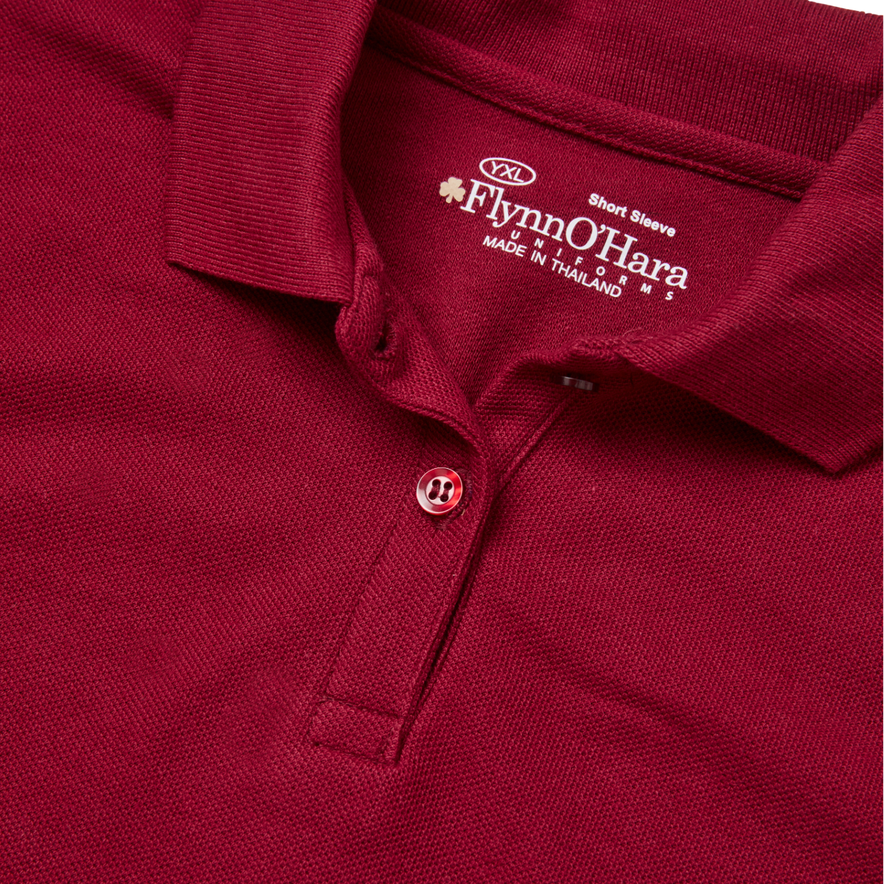 Cardinal Girls Short Sleeve Pique Polo Shirt