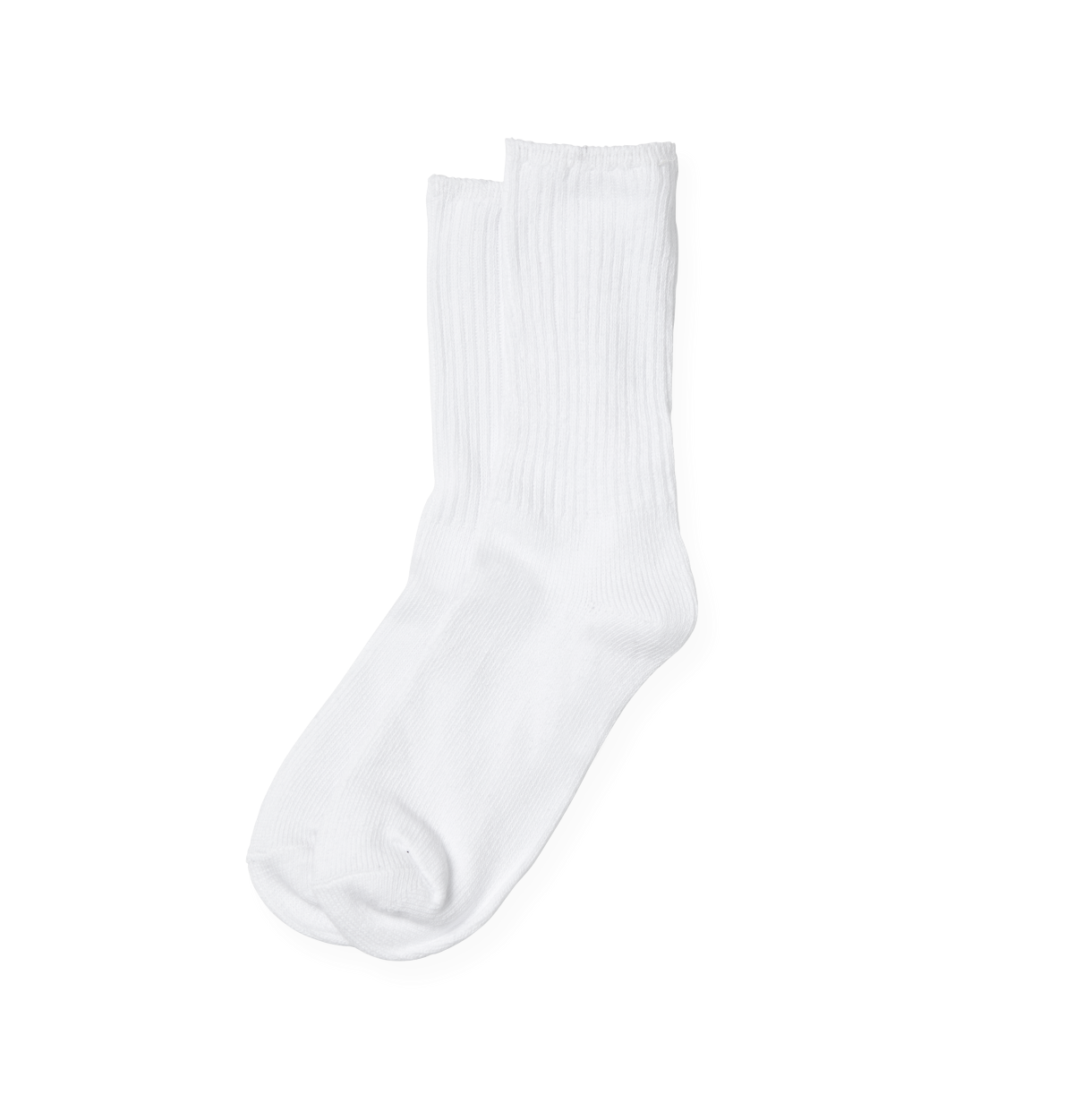 White Crew Socks