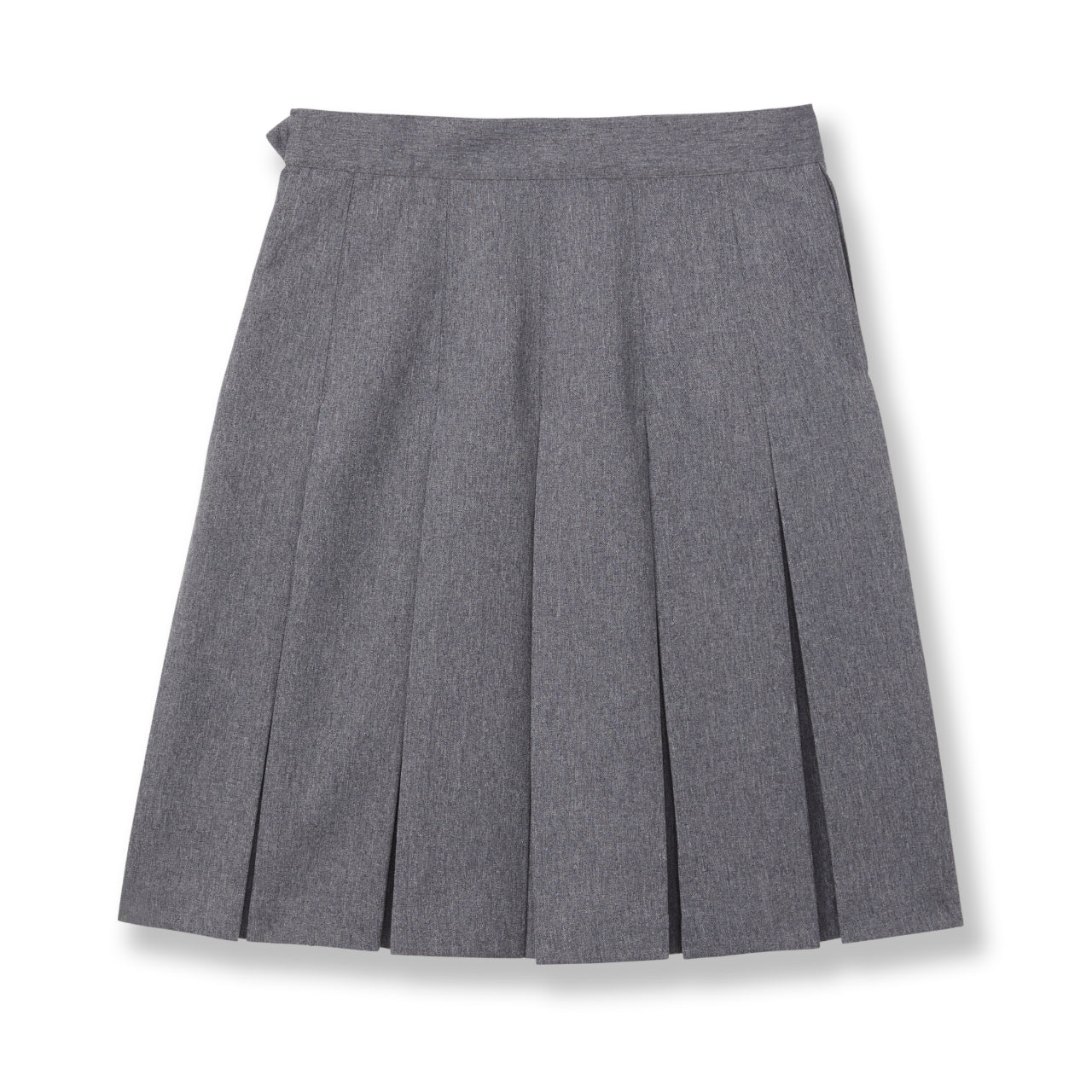 Grey Box Pleat Skirt