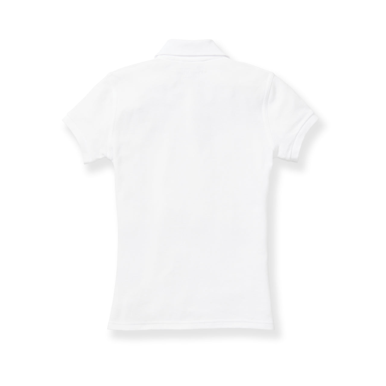 White Girls Short Sleeve Pique Polo Shirt