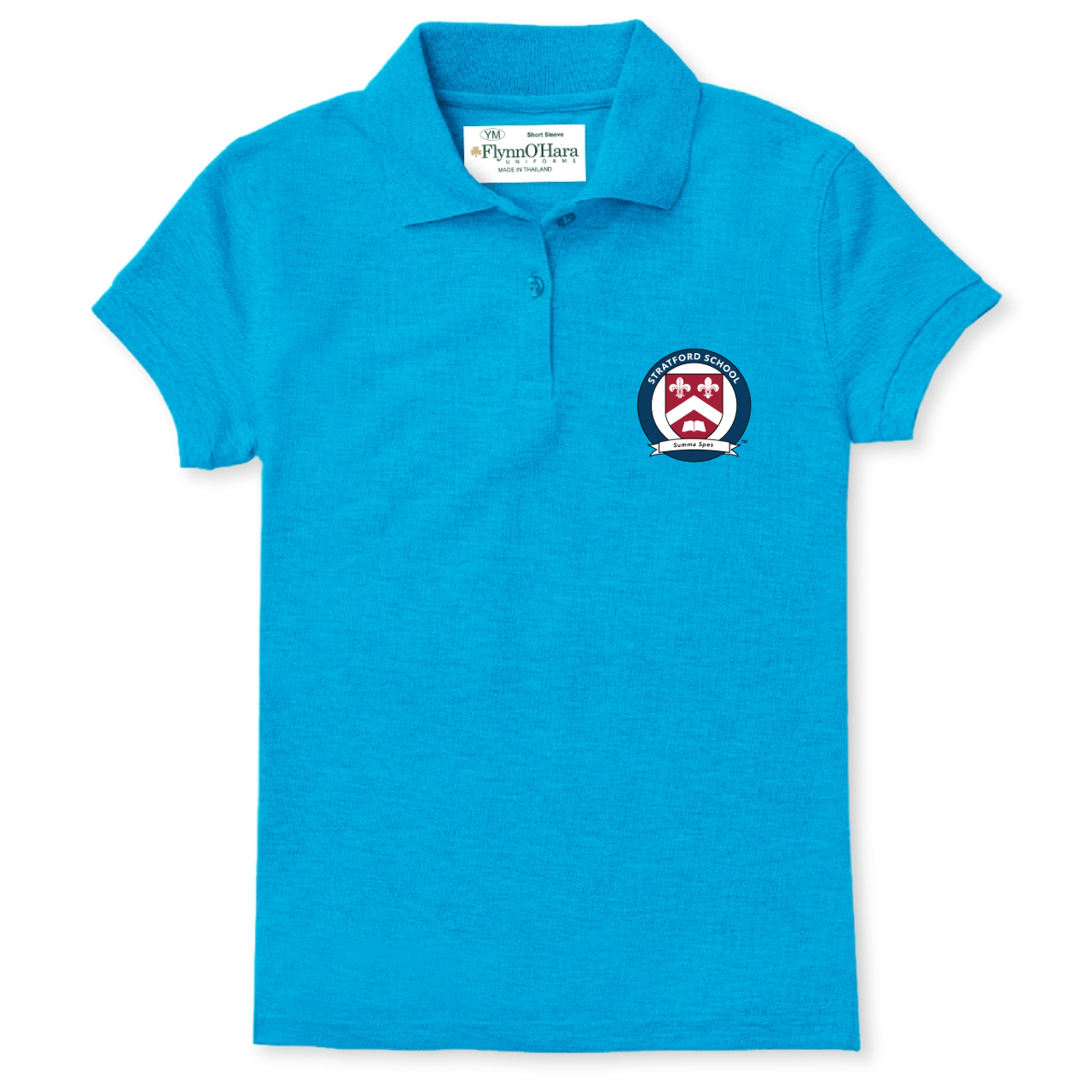 Cornflower Girls Short Sleeve Pique Polo Shirt