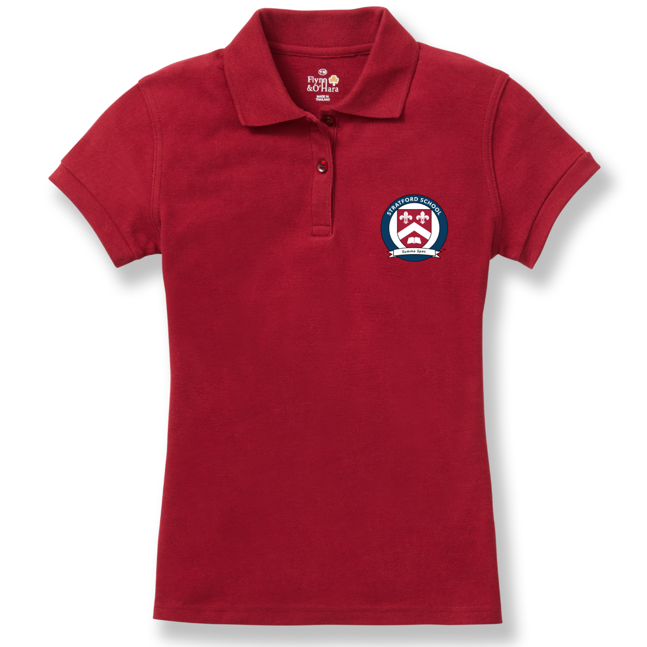 Cardinal Girls Short Sleeve Pique Polo Shirt