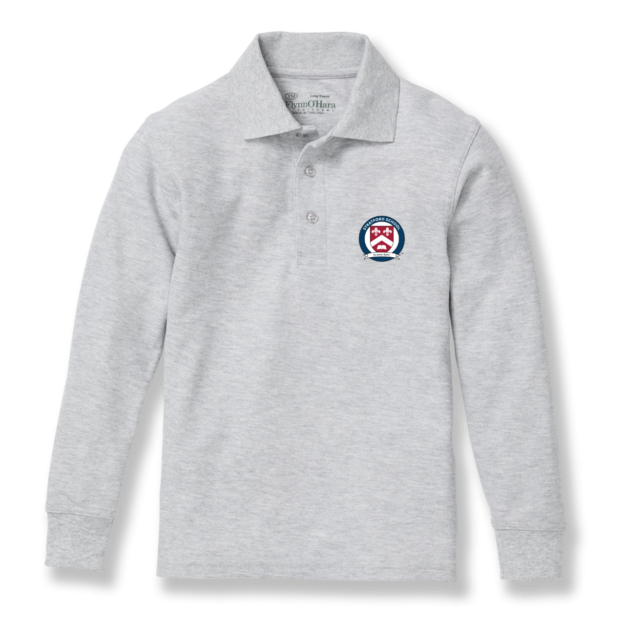 Ash Long Sleeve Pique Polo Shirt