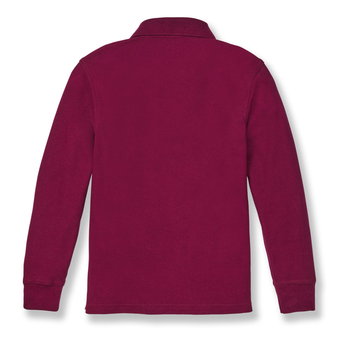 Magnus Long Sleeve Polo Shirt - Lt Blue Cotton Pique main image 1